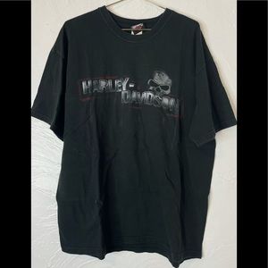 Vintage Men’s Black T-Shirt Harley Alton, IL Sz XL